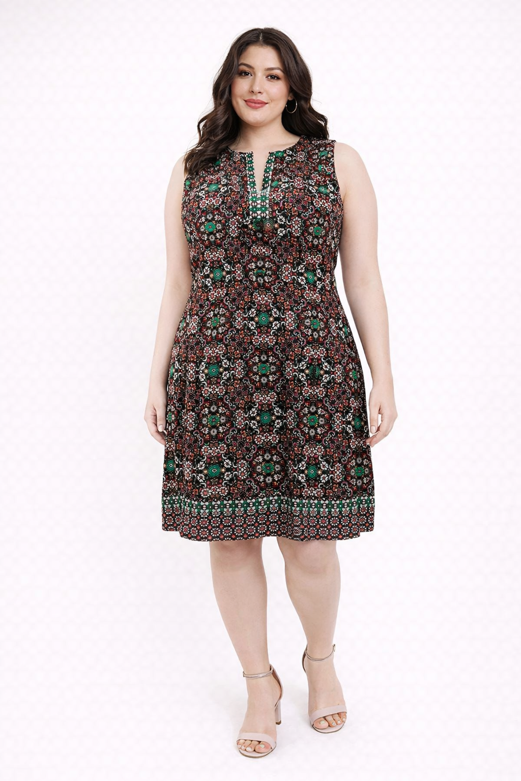 Vestido Corto Estampado Boho Chic