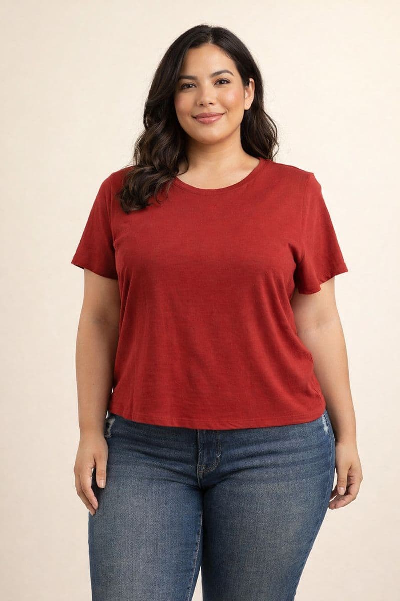 Camiseta básica roja