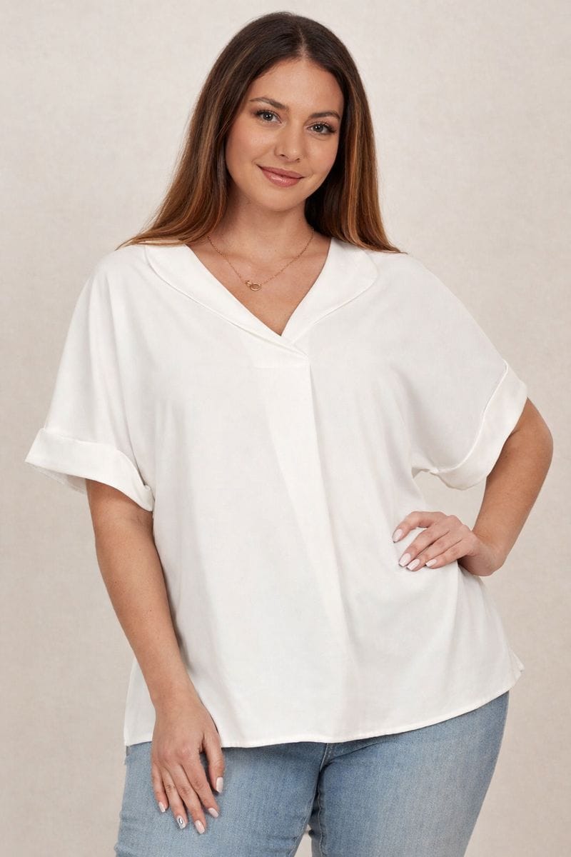 Blusa con Escote en V