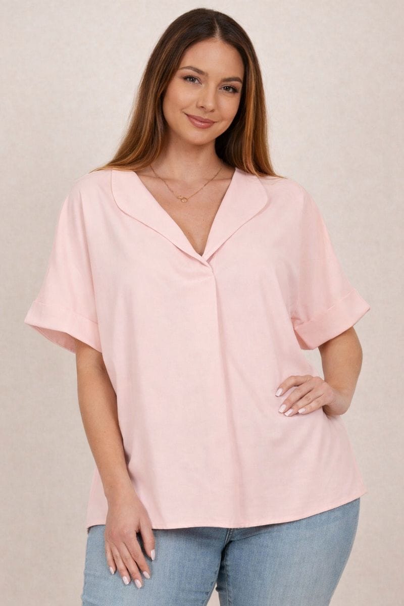 Blusa con Escote en V