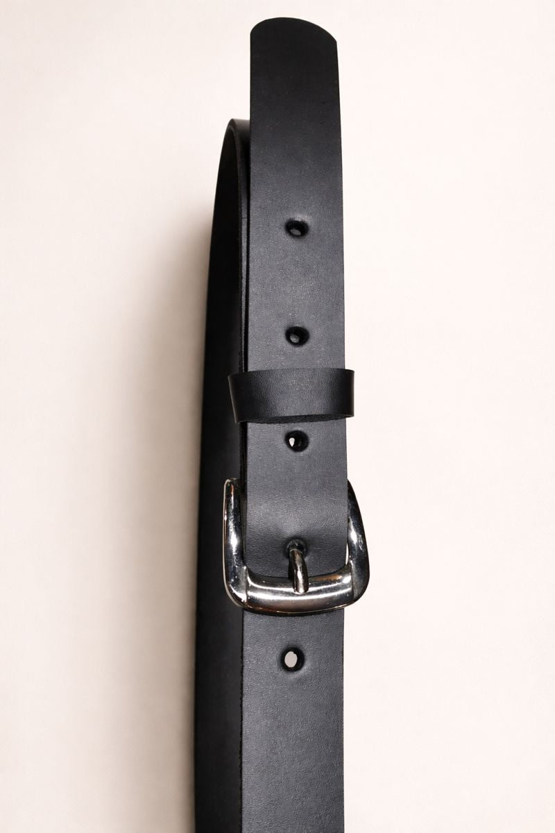 Faja Cuero para jeans Negra