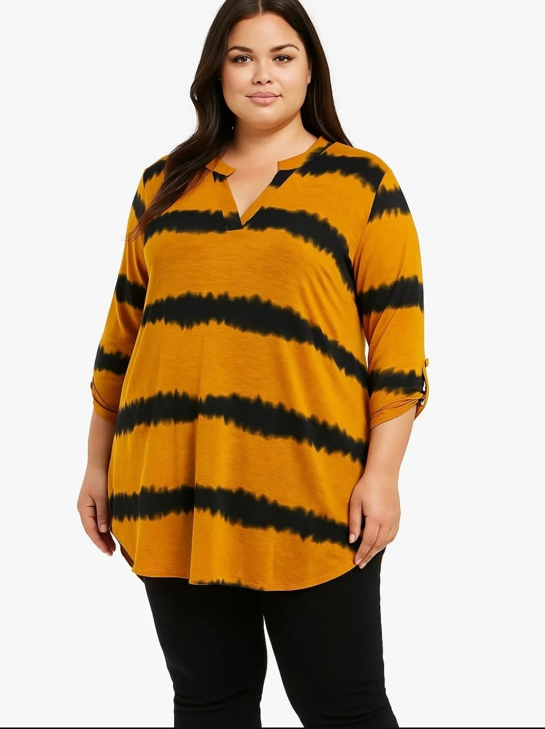 Blusa Mostaza Tie-Dye